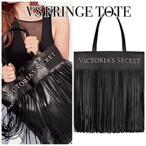 NWOTVictoria Secret's faux leather fringe tote bag